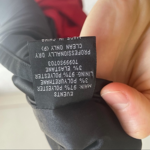 EVENTS y2k (12) satin blood orange ruched formal strappy dress - Picture 7 of 7